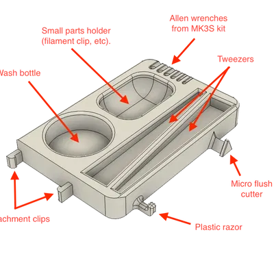 Giá đỡ công cụ cho máy in Prusa MK3S