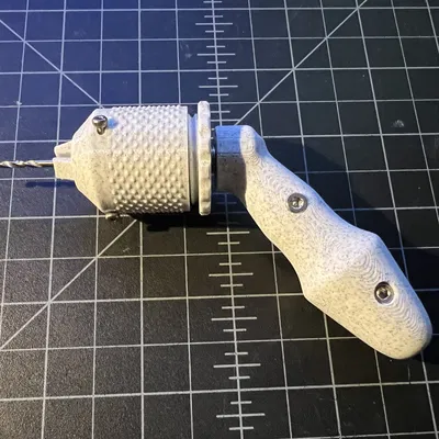 Khoan tay cải tiến với tay cầm và đầu kẹp