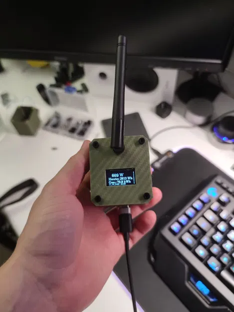 Vỏ ESP32 phong cách quân đội cho nhà máy điện mặt trời ban công - Image 2