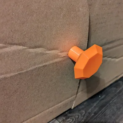 Núm cửa low poly cho hộp bìa hoặc cửa gỗ mỏng