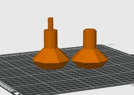 Núm cửa low poly cho hộp bìa hoặc cửa gỗ mỏng - Image 2