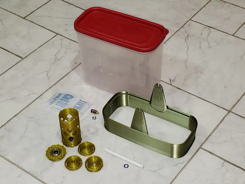 Giá đỡ tự động cho cuộn filament trong hộp Rubbermaid 16 cốc - Image 3