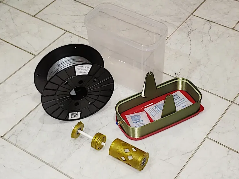 Giá đỡ tự động cho cuộn filament trong hộp Rubbermaid 16 cốc - Image 4