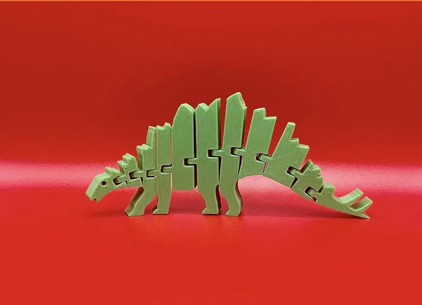Khủng long Stegosaurus linh hoạt với tùy chọn mắt - Image 1