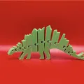 Khủng long Stegosaurus linh hoạt với tùy chọn mắt - Thumbnail 1