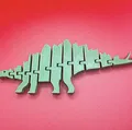 Khủng long Stegosaurus linh hoạt với tùy chọn mắt - Thumbnail 2