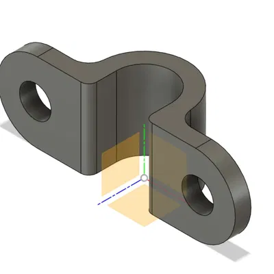 Kẹp dây cáp đồng trục với lỗ vít 4mm