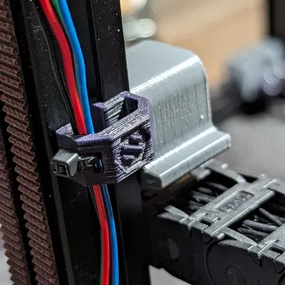 Kẹp cáp Voron 2020 với khe cắm dây buộc