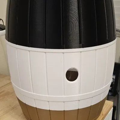 Thùng rác hình trụ 290mm x 290mm