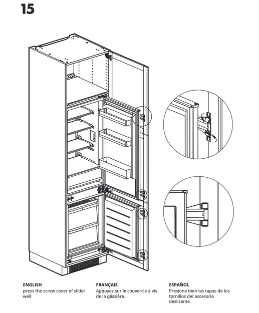 Ray cửa cho tủ lạnh âm tường IKEA - Image 3