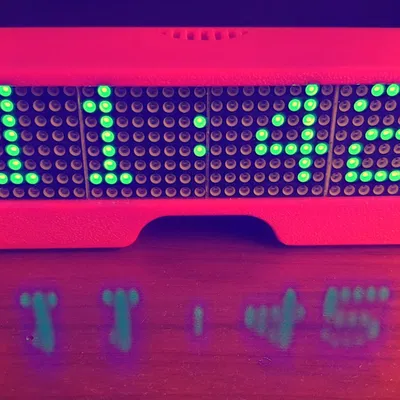 Hộp hiển thị dữ liệu cho MAX7219 và WEMOS D1 mini