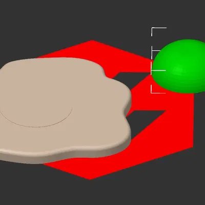 Charm trứng cá sấu hai thân màu trắng và vàng