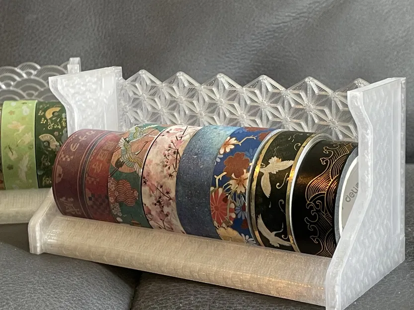 Giá đỡ cuộn washi tape với họa tiết truyền thống Nhật Bản - Image 2