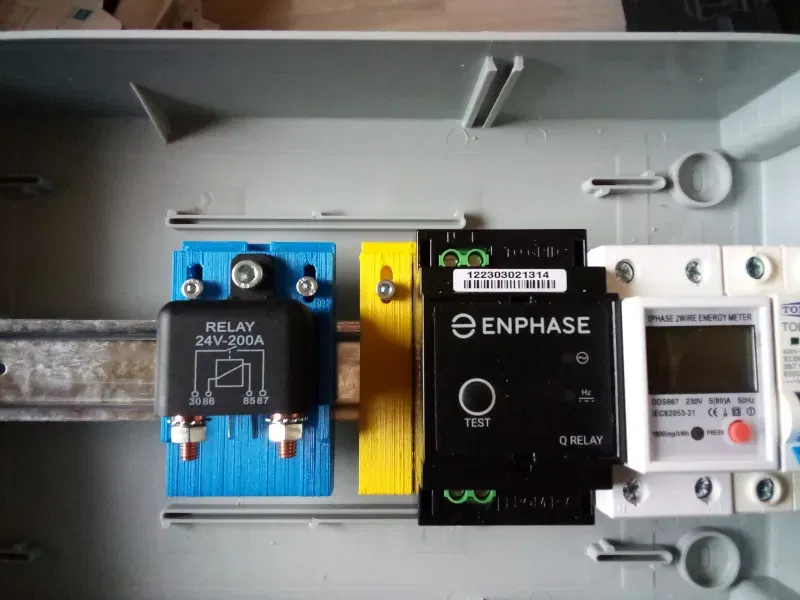 Giá đỡ DIN cho rơ le ô tô 200A - Image 1