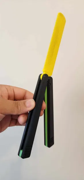 Kẹp tóc Balisong hình con bướm huấn luyện - Image 1