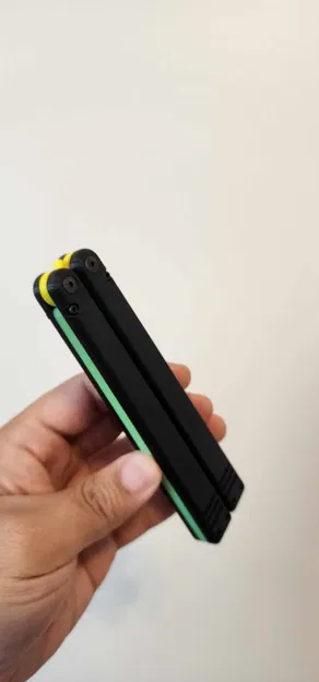 Kẹp tóc Balisong hình con bướm huấn luyện - Image 2