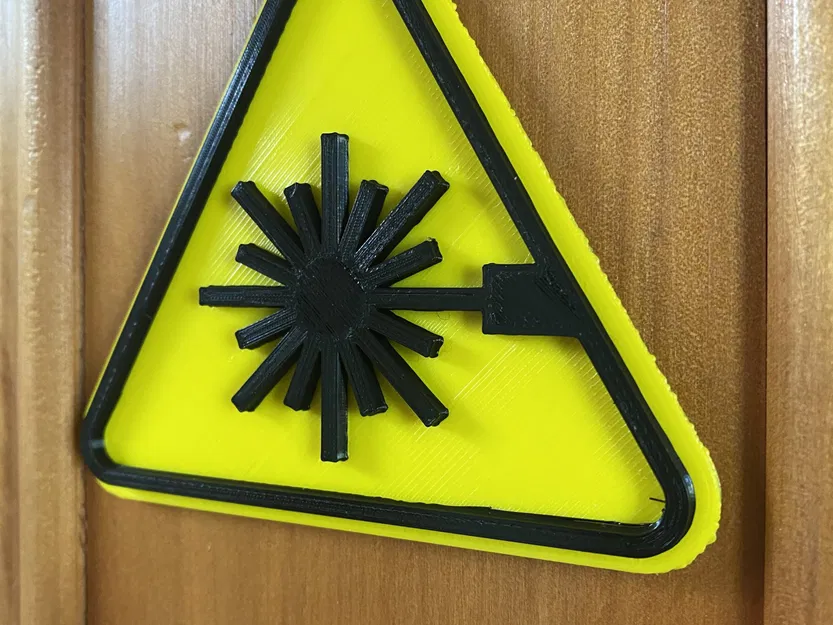 Biểu tượng nguy hiểm bức xạ laser - Image 2