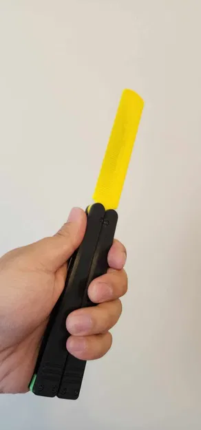 Kẹp tóc Balisong hình con bướm huấn luyện - Image 3