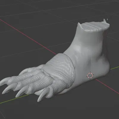 Đôi chân thằn lằn đeo cho trang phục hóa trang