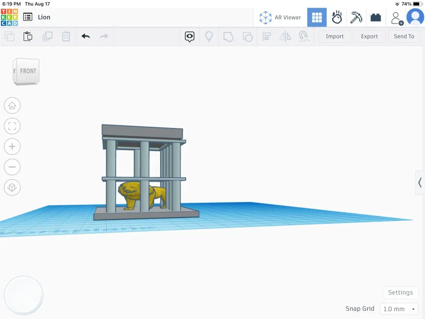 Sư tử 3D chi tiết nghệ thuật và thiết kế - Image 1