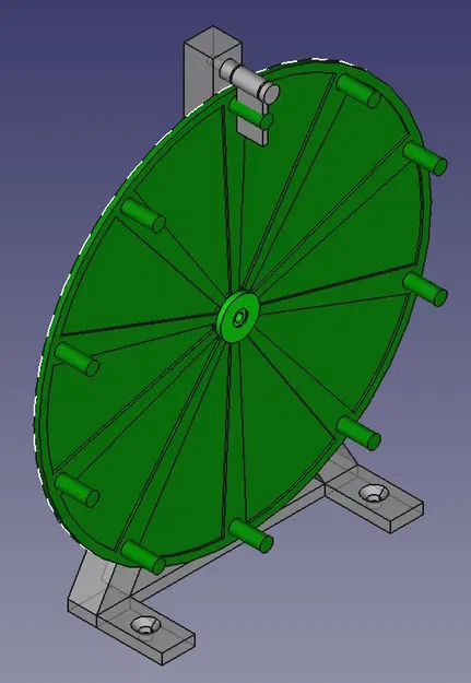 Bánh Xe May Mắn 10 Mặt với Bi ổ 608 - Image 1