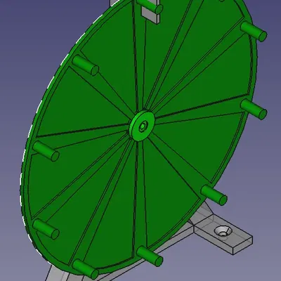 Bánh Xe May Mắn 10 Mặt với Bi ổ 608