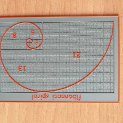 Mô hình xoắn ốc Fibonacci bằng nhựa PLA