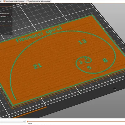 Mô hình xoắn ốc Fibonacci bằng nhựa PLA