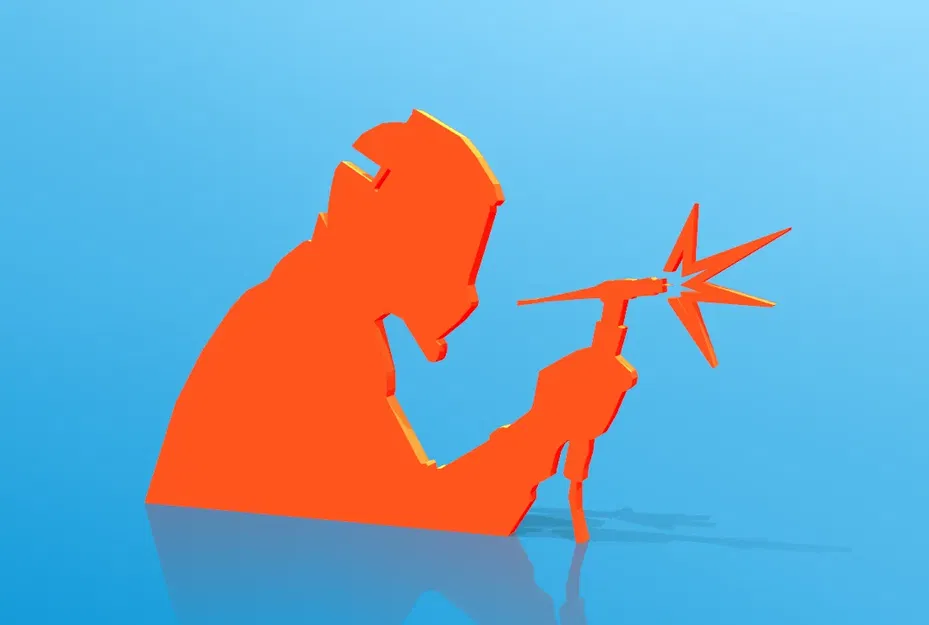 Hình ảnh bóng đổ của máy hàn TIG 2D - Image 1