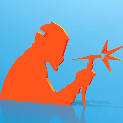 Hình ảnh bóng đổ của máy hàn TIG 2D