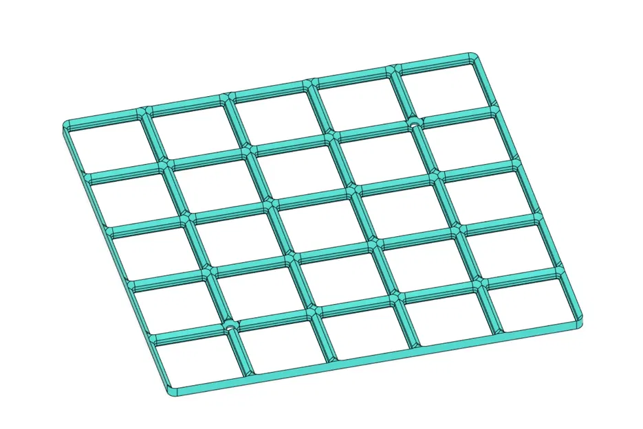 Bảng đỡ Gridfinity 5x5 gắn vít nhẹ và hiệu quả - Image 1