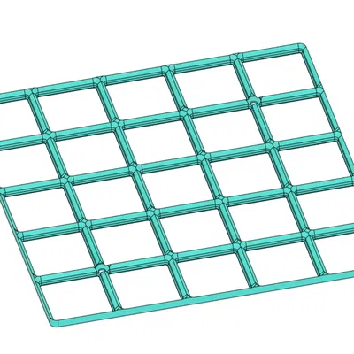 Bảng đỡ Gridfinity 5x5 gắn vít nhẹ và hiệu quả