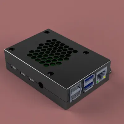 Vỏ Raspberry Pi cho Model 4b với lỗ thông khí