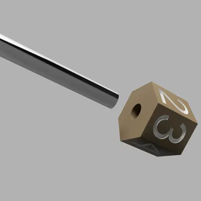 Xúc xắc bóng đá hình cầu D6 có 6 mặt