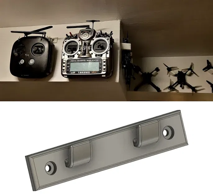 Giá đỡ tường cho bộ phát sóng Recursion - Taranis/DJI/Radiomaster/... - Image 1