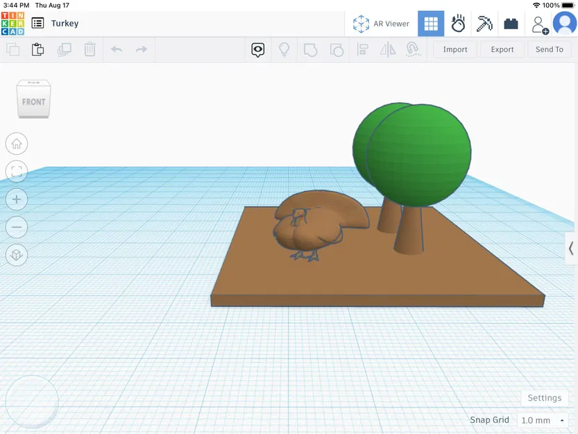 Gà tây 3D chi tiết cho mô hình nghệ thuật và thiết kế - Image 1