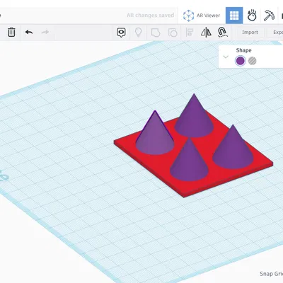 Spike - Mô hình nghệ thuật hình chóp độc đáo 3D