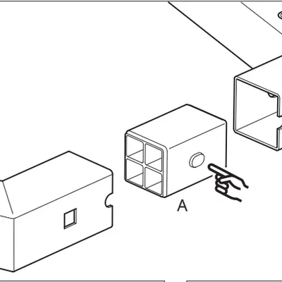 Kết nối khung bàn làm việc Trotten của IKEA