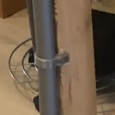 Kẹp tay vịn cho ống 40 mm và thanh gỗ 50 mm