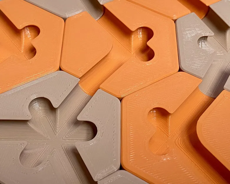 Bản remix Hextraction Trap Tiles không cần hỗ trợ in 3D - Image 1