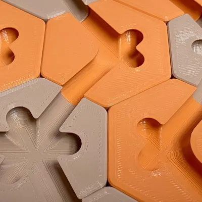 Bản remix Hextraction Trap Tiles không cần hỗ trợ in 3D