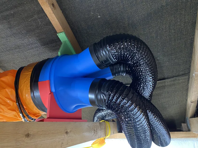 Bộ chia hút bụi 26cm thành 4 lỗ 10cm cho xưởng - Image 1