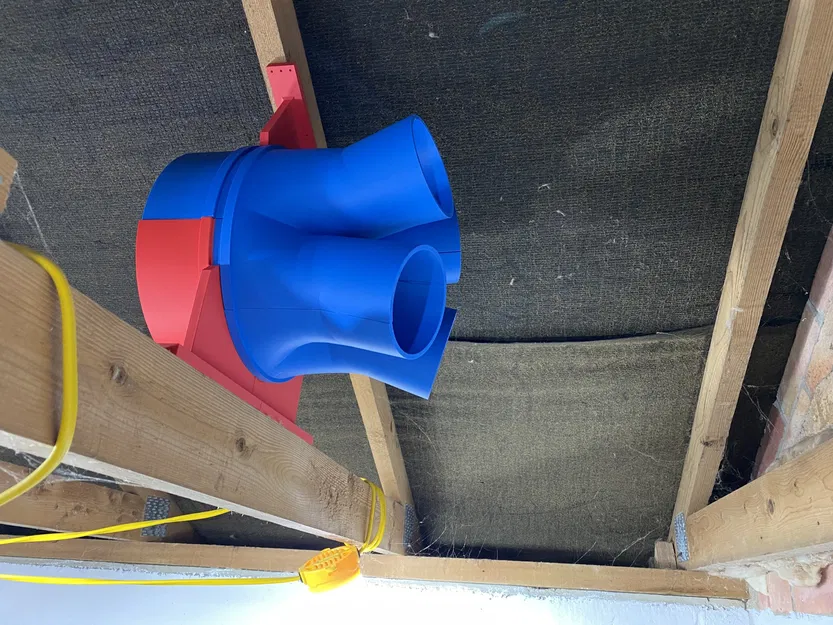 Bộ chia hút bụi 26cm thành 4 lỗ 10cm cho xưởng - Image 3