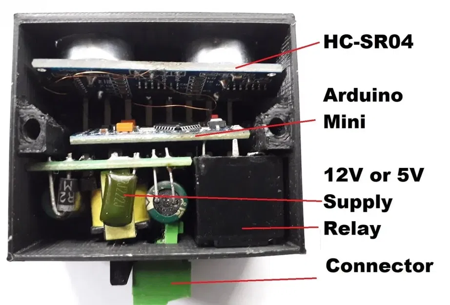 Đèn điều khiển bằng cảm biến siêu âm HCSR04 - Image 2