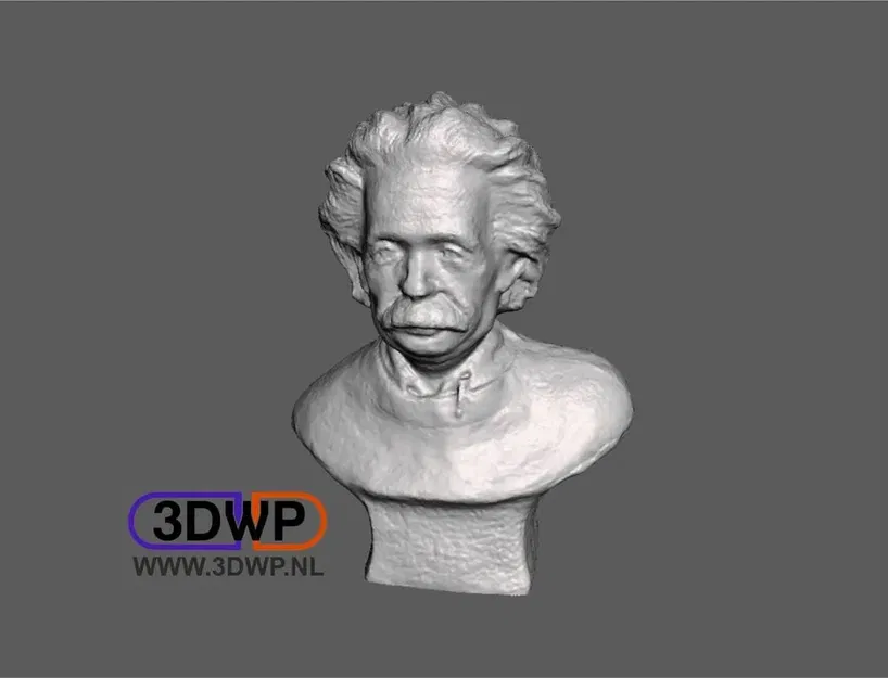 Tượng bán thân Albert Einstein quét 3D chất lượng cao - Image 1