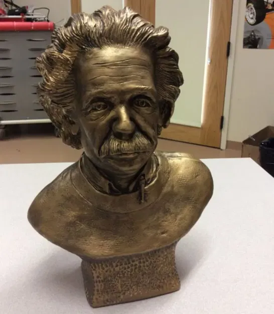 Tượng bán thân Albert Einstein quét 3D chất lượng cao - Image 2