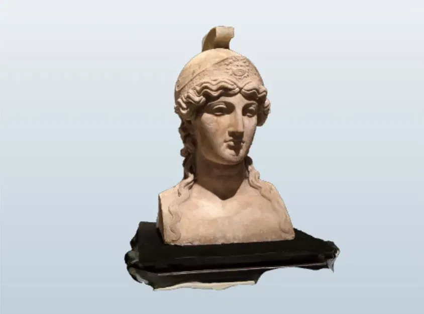 Tượng bán thân nữ thần Athena bằng đá cẩm thạch Carrara - Image 2