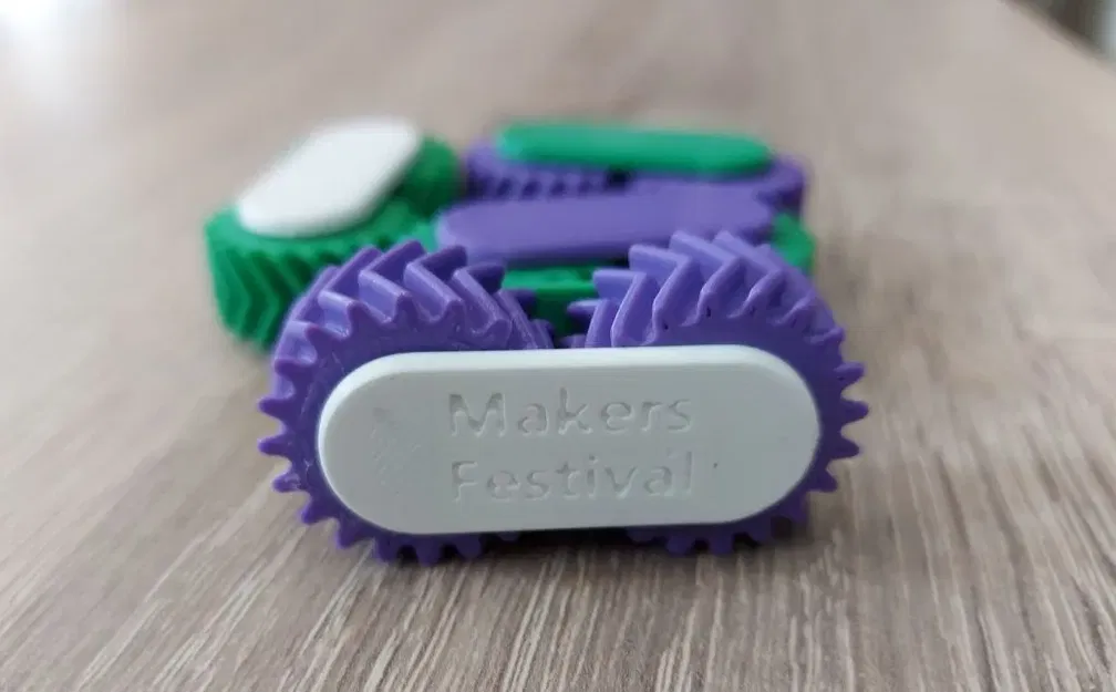 Bánh răng xoắn fidget tại Makersfestival Zwolle - Image 2