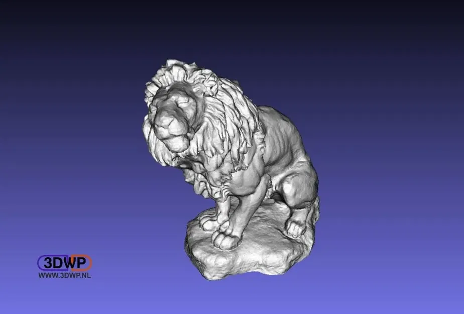 Tượng sư tử điêu khắc 3D chỉnh sửa cho in 3D - Image 1