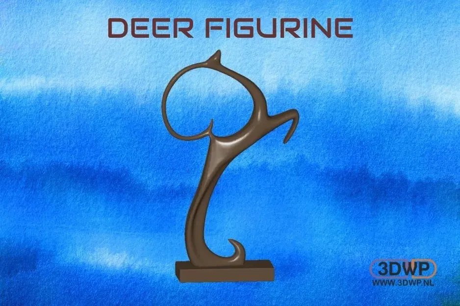Tượng hươu trang trí in 3D cho nghệ thuật và thiết kế - Image 1
